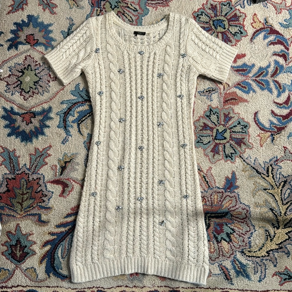 Dex Cable Knit Sweater Dress